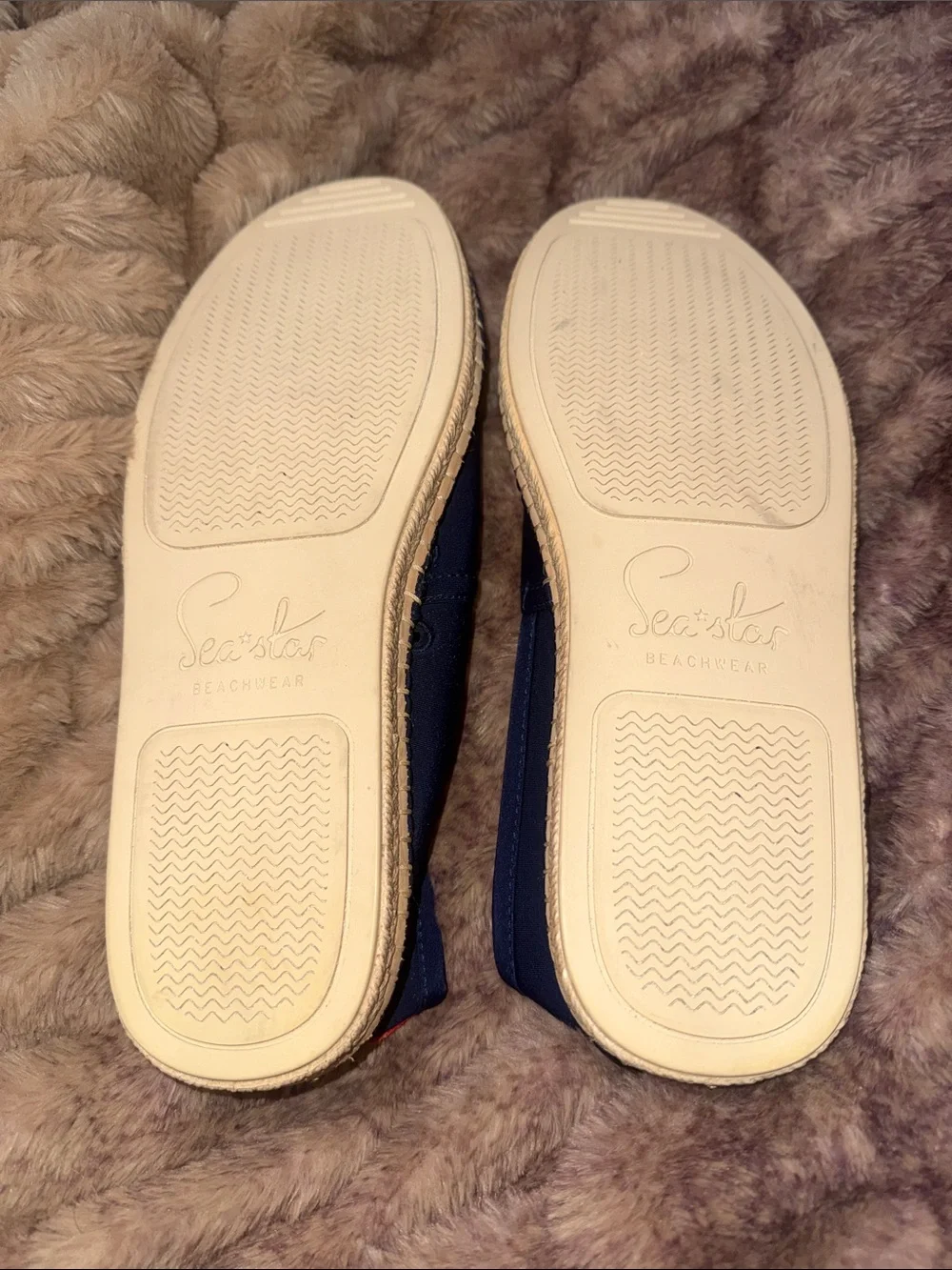 Sea Star waterproof espadrilles. Navy. Size 10. NWT